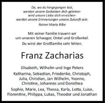 Franz Zacharias