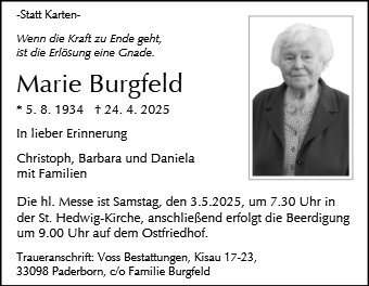Marie Burgfeld