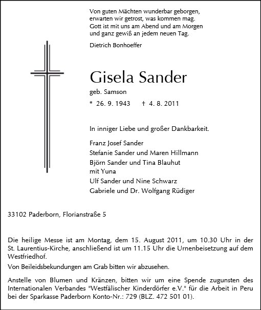 Gisela Sander