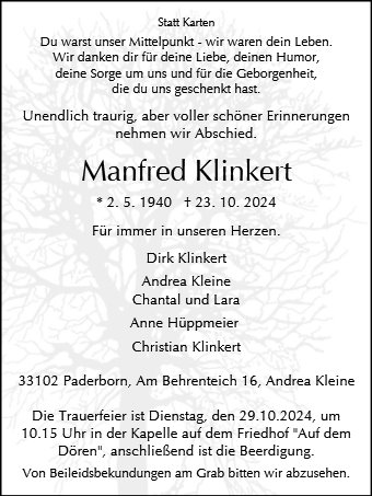 Manfred Klinkert