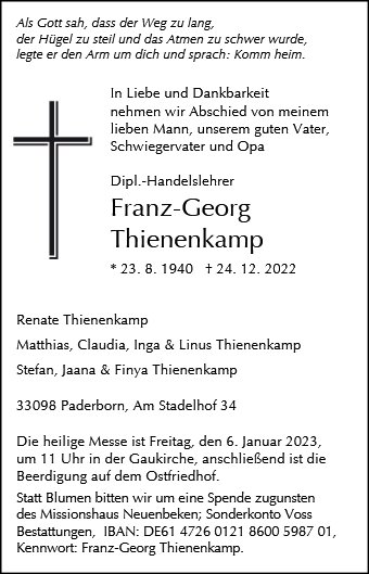 Franz Georg Thienenkamp