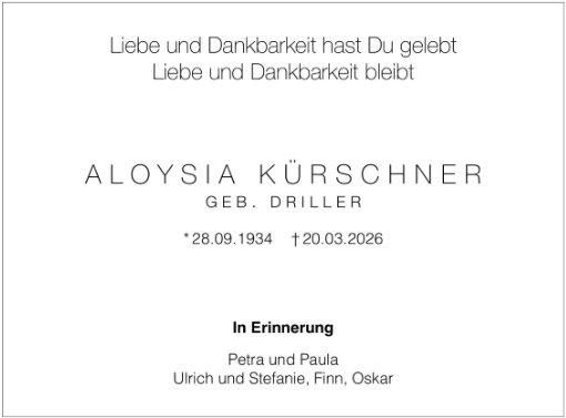 Aloysia Kürschner