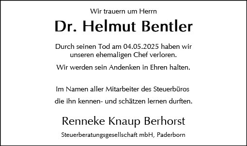 Helmut Bentler