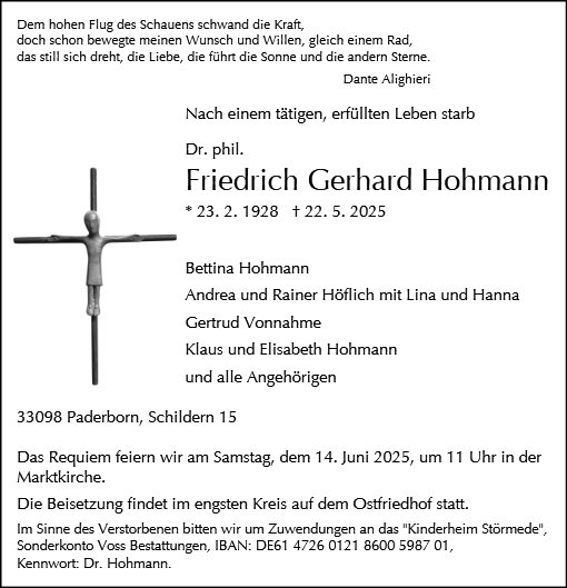 Friedrich Gerhard Hohmann