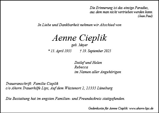 Aenne Cieplik