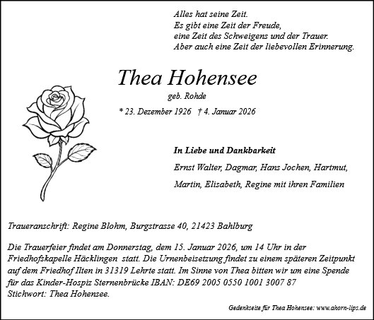 Thea Hohensee