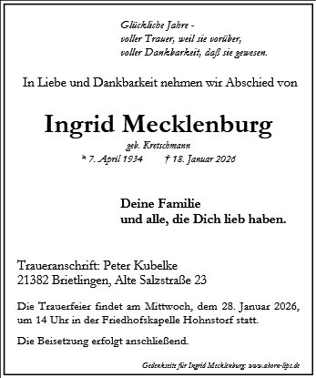 Ingrid Mecklenburg