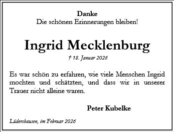 Ingrid Mecklenburg
