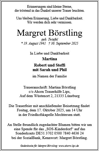 Margret Börstling