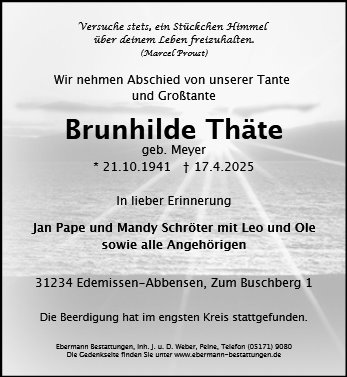 Brunhilde Thäte