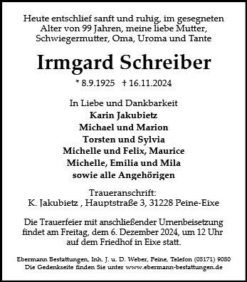 Irmgard Schreiber