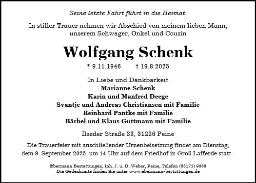 Wolfgang Schenk