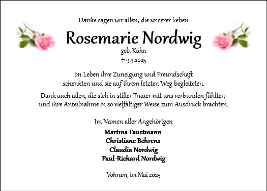 Rosemarie Nordwig