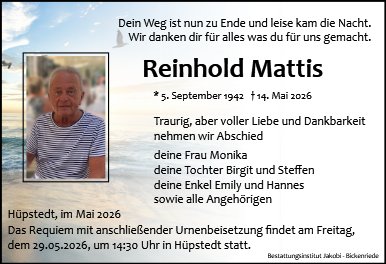 Reinhold Mattis