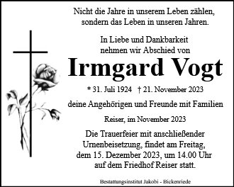Irmgard Vogt