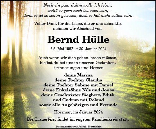 Bernd Hülle
