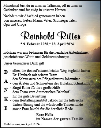 Reinhold Ritter