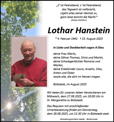 Lothar Hanstein