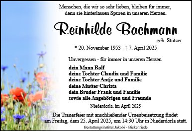 Reinhilde Bachmann