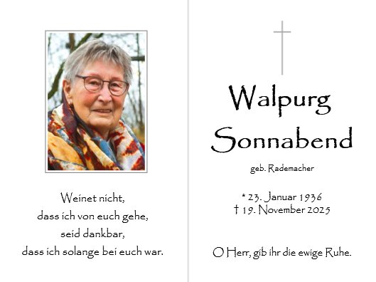 Walpurg Sonnabend