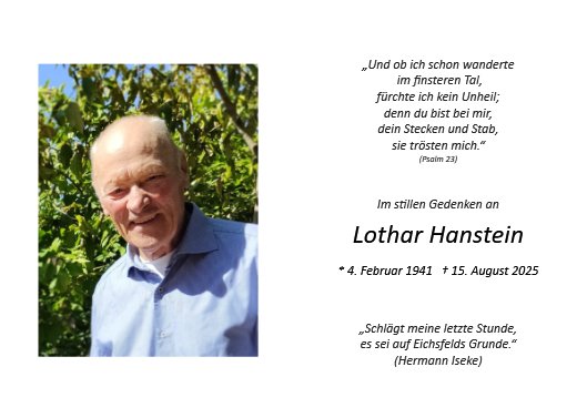 Lothar Hanstein