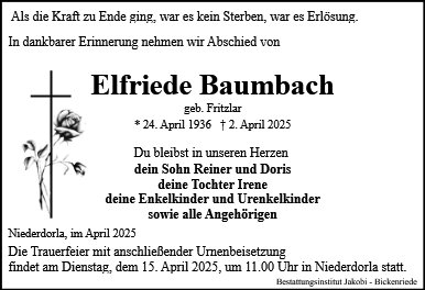 Elfriede Baumbach