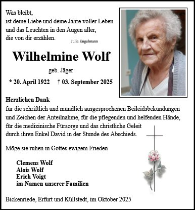 Wilhelmine Wolf