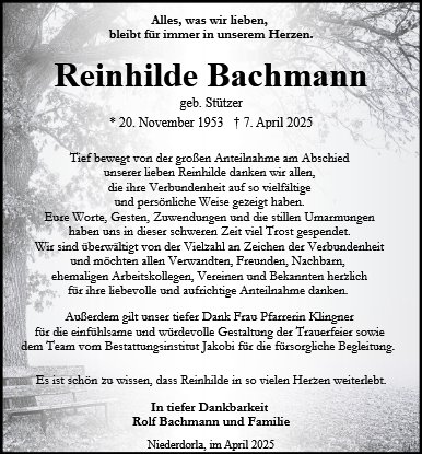 Reinhilde Bachmann