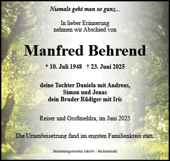 Manfred Behrend