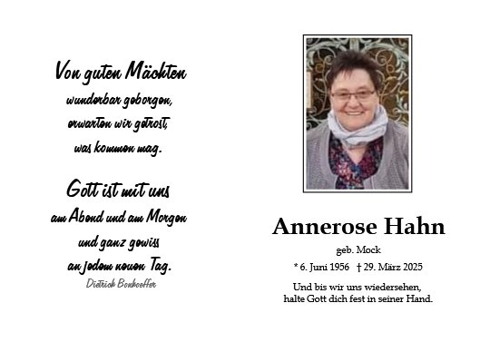 Anna-Rosa Hahn