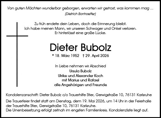 Dieter Bubolz
