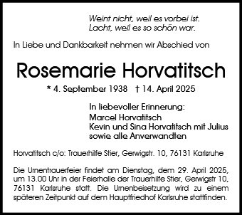 Rosemarie Horvatitsch