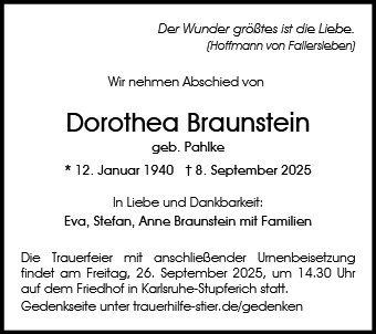 Dorothea Braunstein