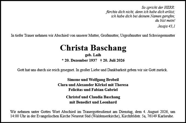 Christa Baschang