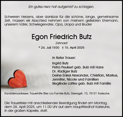 Egon Friedrich Butz