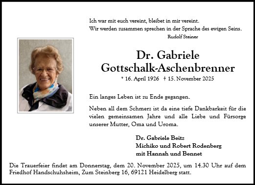 Gabriele Gottschalk-Aschenbrenner