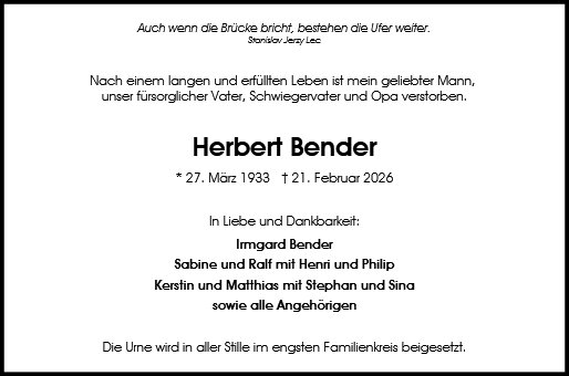Herbert Bender