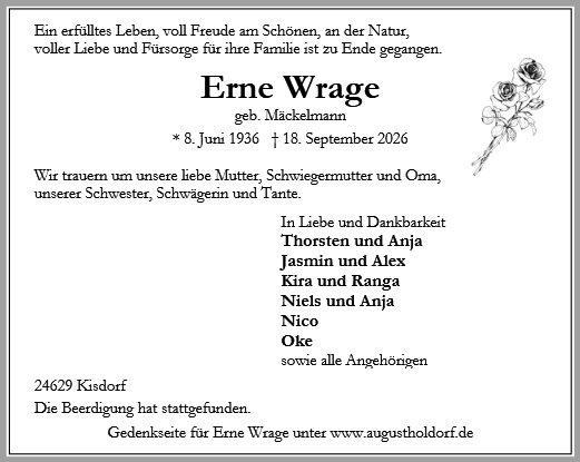 Erne Wrage