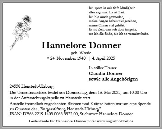 Hannelore Donner