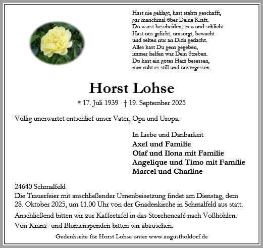 Horst Lohse