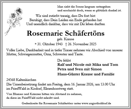 Rosemarie Schäfertöns