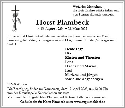 Horst Plambeck