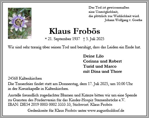 Klaus Frobös