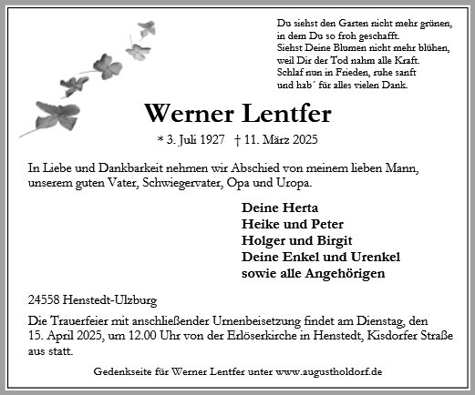 Werner Lentfer