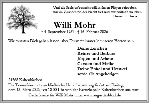 Willi Mohr