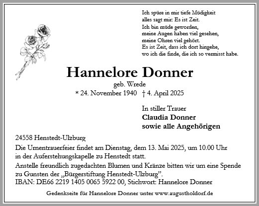 Hannelore Donner