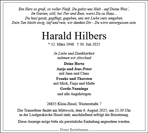 Harald Hilbers