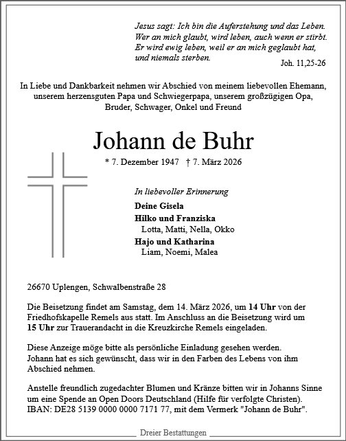 Johann de Buhr