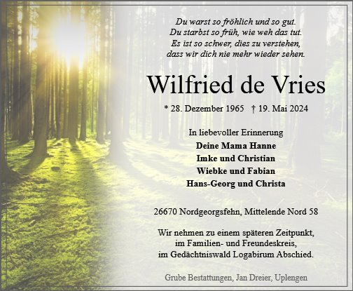 Wilfried de Vries