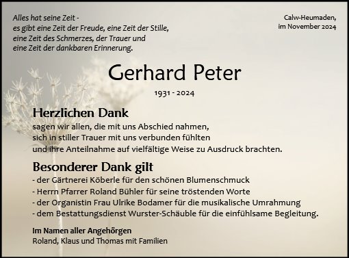 Gerhard Peter